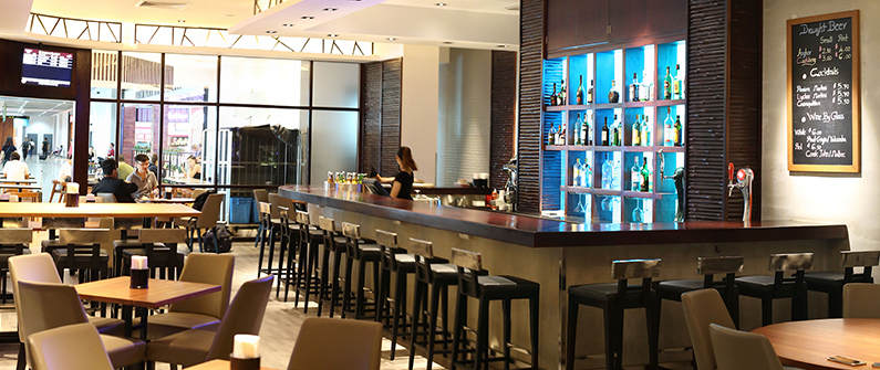 Metro is the place to go for a last-minute cocktail before your flight at Phnom Penh International Airport