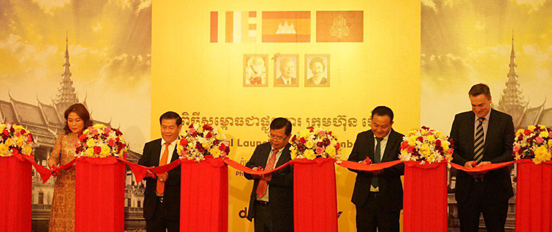 Making it official: the ribbon cutting ceremony on December 19 to mark the launch of Hertz in Cambodia