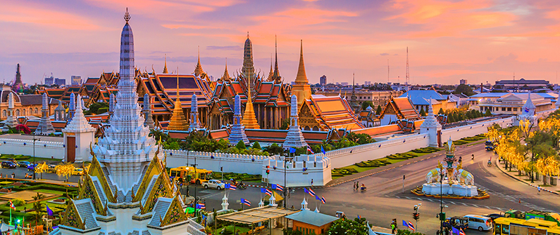 Bangkok was the number one destination for people flying from Cambodia in December.