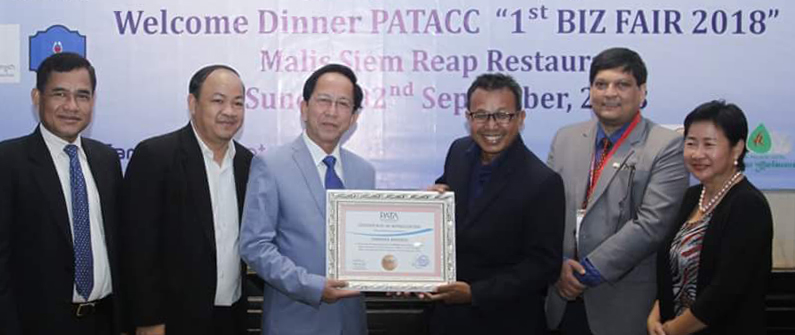 Cambodia Airports was honored with a certificate of appreciation for its sponsorship of PATA Cambodia's recent events.